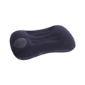Oreiller gonflable de camping Belmont-Air bleu navy, forme ergonomique
