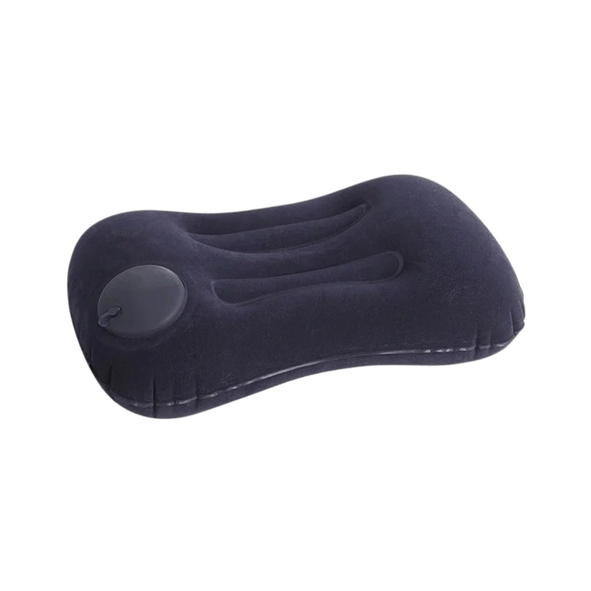 Oreiller gonflable de camping Belmont-Air bleu navy, forme ergonomique